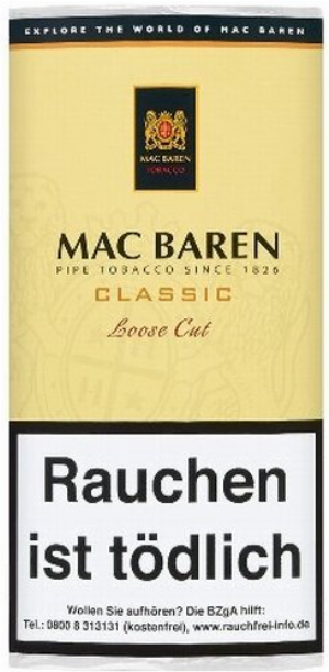 Mac Baren Pfeifentabak Classic Loose Cut 50g Päckchen