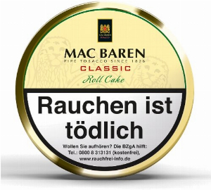 Mac Baren Pfeifentabak Classic Roll Cake 100g Dose