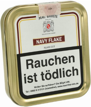 Mac Baren Pfeifentabak Navy Flake 50g Dose