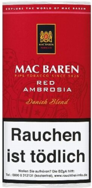 Mac Baren Pfeifentabak Red Ambrosia (Cherry) 50g Päckchen