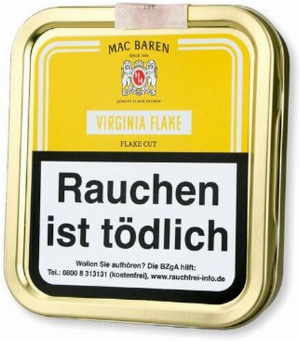 Mac Baren Pfeifentabak Virginia Flake 50g Dose