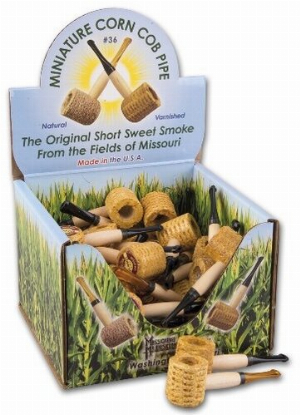 Mini Maiskolben Pfeife ohne Filter (Mundstück: Diverse Farbe)