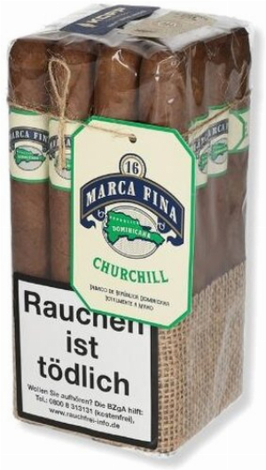 Marca Fina Dominicana Churchill Zigarren 16 Stk.