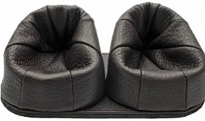 Martin Wess Elk 201-2 2er Pfeifenständer Elchleder Schwarz