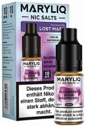 Maryliq Nic Salts Blueberry Sour Raspberry 10mg