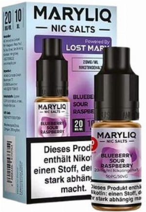 Maryliq Nic Salts Blueberry Sour Raspberry 20mg