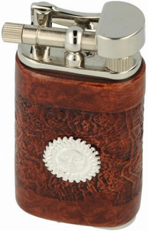 Mastro de Paja Pfeifenfeuerzeug Maestro Sole Sandblast Brown