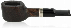 Mastro Geppetto Pfeife Sabbiato Sangestrahlt mit Silberring Nr. 26