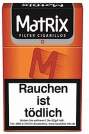 Matrix Filterzigarillos Orange mit Naturdeckblatt 17er