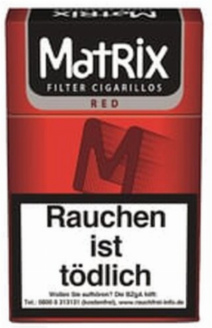 Matrix Filterzigarillos Red mit Naturdeckblatt 17er