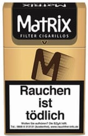 Matrix Filterzigarillos Vanille mit Naturdeckblatt 17er