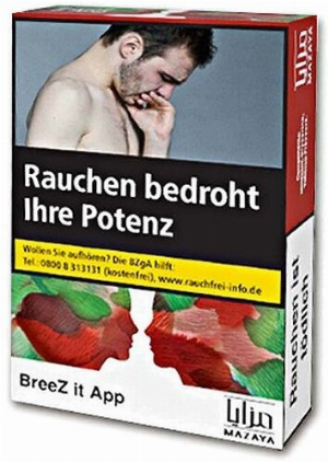 Mazaya BreeZ it app (Doppelapfel & Minze) 50g Wasserpfeifentabak