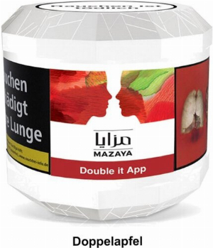 Mazaya Double it App (Doppelapfel) 200 g Wasserpfeifentabak