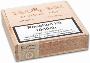 MC Messmer Special No 6 Sumatra Zigarillos