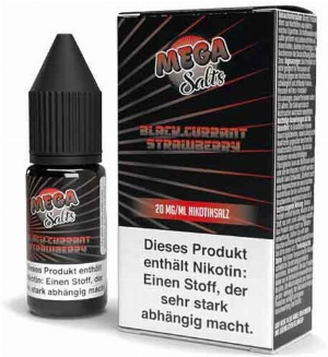 Mega Salts Blackcurrant Strawberry Nikotinsalz Liquid 10ml 20mg