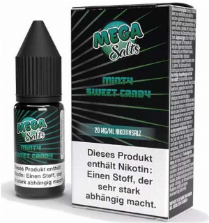 Mega Salts Minty Sweet Candy Nikotinsalz Liquid 10ml 20mg