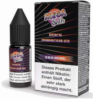 Mega Salts Peach Maracuja Ice Nikotinsalz Liquid 10ml 20mg