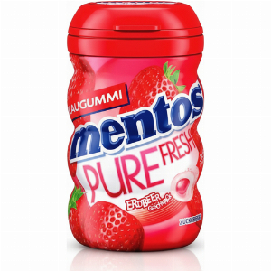 Mentos Pure Fresh Erdbeere Kaugummi Zuckerfrei 70g