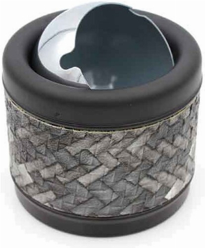 Metall Aschenbecher Kuppel Pixeldesign grau