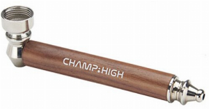 Metall- und Holzpfeifen Wooden dunkelbraun