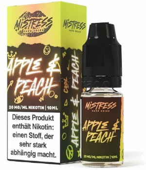 Mistress Vape Juice Apple Peach 20mg Nic Salt Liquid