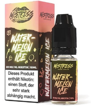 Mistress Vape Juice Watermelon Ice 20mg Nic Salt Liquid