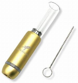 MJ420 Telescopic Bullet Pipe ausziehbare Pfeife Gold
