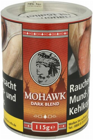 Mohawk Tabak Dark Indian Blend 100g Dose Feinschnitt