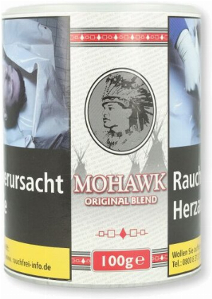 Mohawk Tabak Original Weiß Virginia Blend 100g Dose Feinschnitt