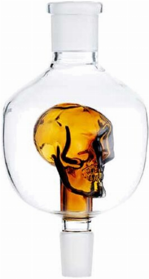 Molasse Fänger Skull Glas farbig