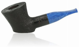 Molina Azzurro Sandblast Pfeife Poker