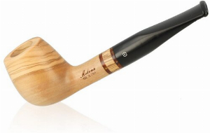 Molina Pfeife Zebrano Olive Helbbraun Nr. 3