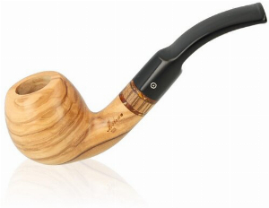 Molina Pfeife Zebrano Olive Helbbraun Nr. 4