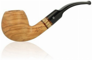 Molina Pfeife Zebrano Olive Helbbraun Nr. 4