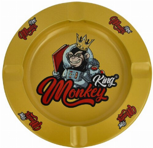 Monkey King Aschenbecher  Gelb Metall