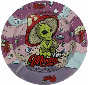 Monkey King Aschenbecher  Lila Metall