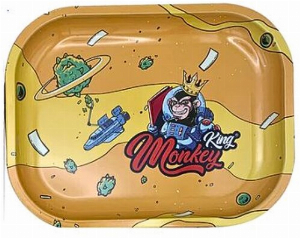 Monkey King Rolling Tray Metall Gelb Nr.2