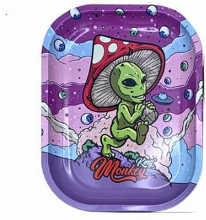 Monkey King Rolling Tray Metall Lila Nr.1