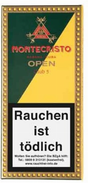 Montecristo Open Club Zigarillos 5 Stück