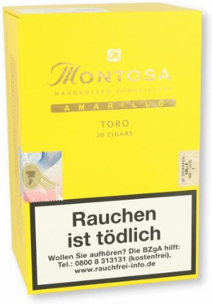 Montosa Amarillo Toro Zigarren 20 Stück