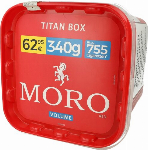Moro Rot Volumentabak Titan Box 325g