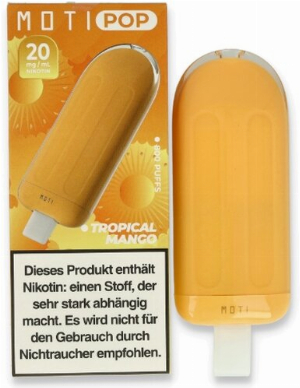Moti Pop Tropical Mango Einweg E-Shisha 20mg