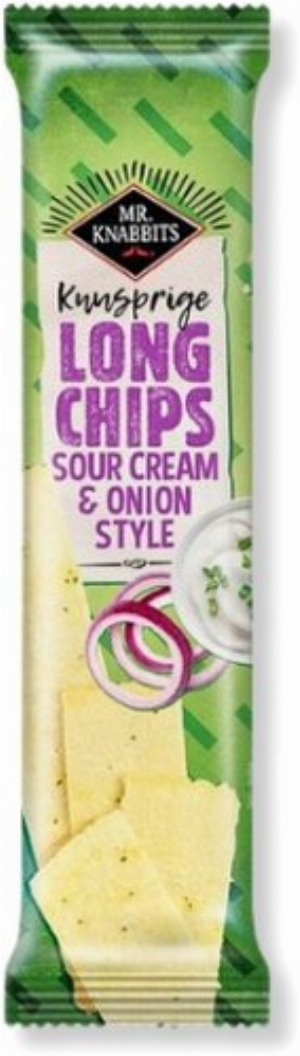 Mr. Knabbits Long Chips Sour Cream & Onion Style 75g