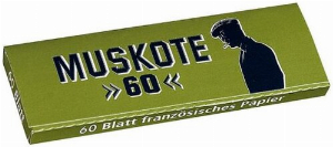 Muskote 60 Zigarettenpapier 1x60 Blatt Einzelpackung