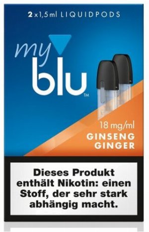 myblu Pods Ginseng Ginger 18 mg 2er Pack