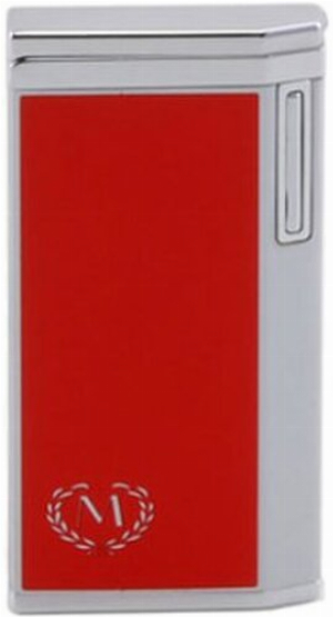 Myon Feuerzeug Electra III Turbo Racing Rot-Silber