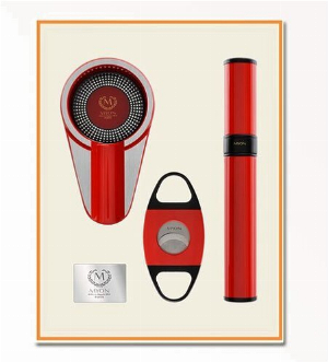 Myon Set - Aschenbecher/Cutter/ Tube Racing Edition Rot