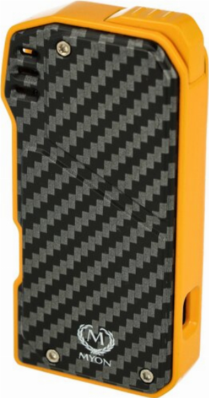 Myon Softflame Pfeifenfeuerzeug mit Tool Gelb/Carbon