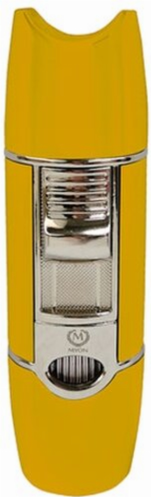 Myon Zigarrenfeuerzeug Racing Edition 3-Jet Gelb