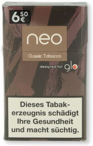 neo Classic Tobacco (ehemalige Dark Tobacco) Sticks für Glo 20er